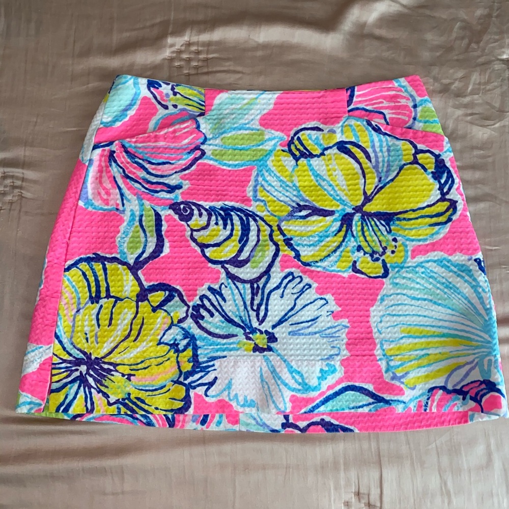 lilly pulitzer skirt in floral print